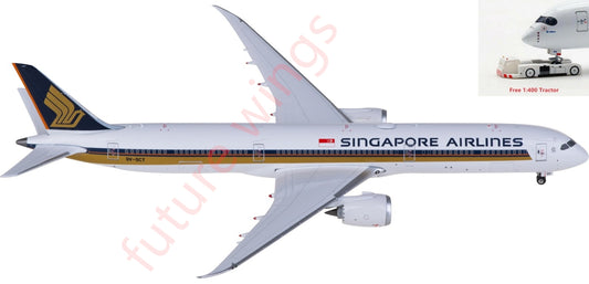 1:400 Phoenix PH04605 Singapore Airlines Boeing 787-10 9V-SCY Aircraft Model+Free Tractor