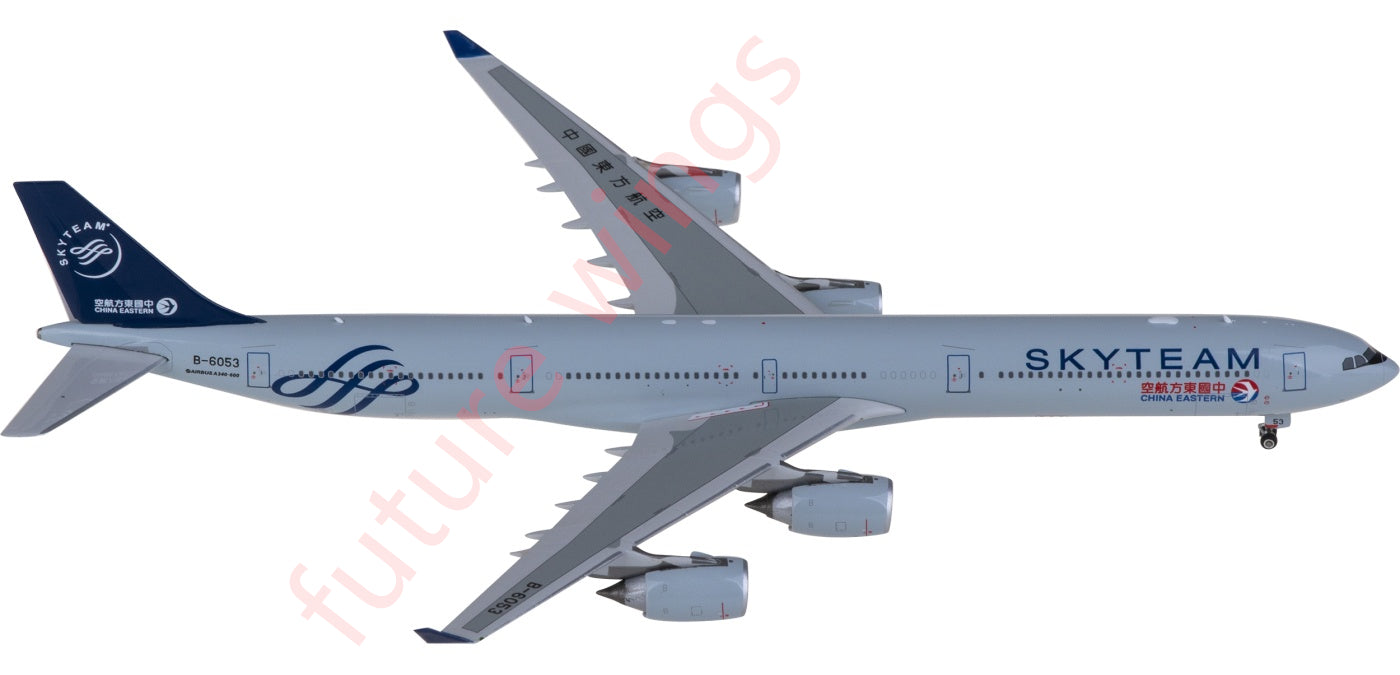 1:400 Phoenix PH11931 China Eastern Airlines Airbus A340-600 B-6053 "SKY TEAM" Aircraft Model+Free Tractor