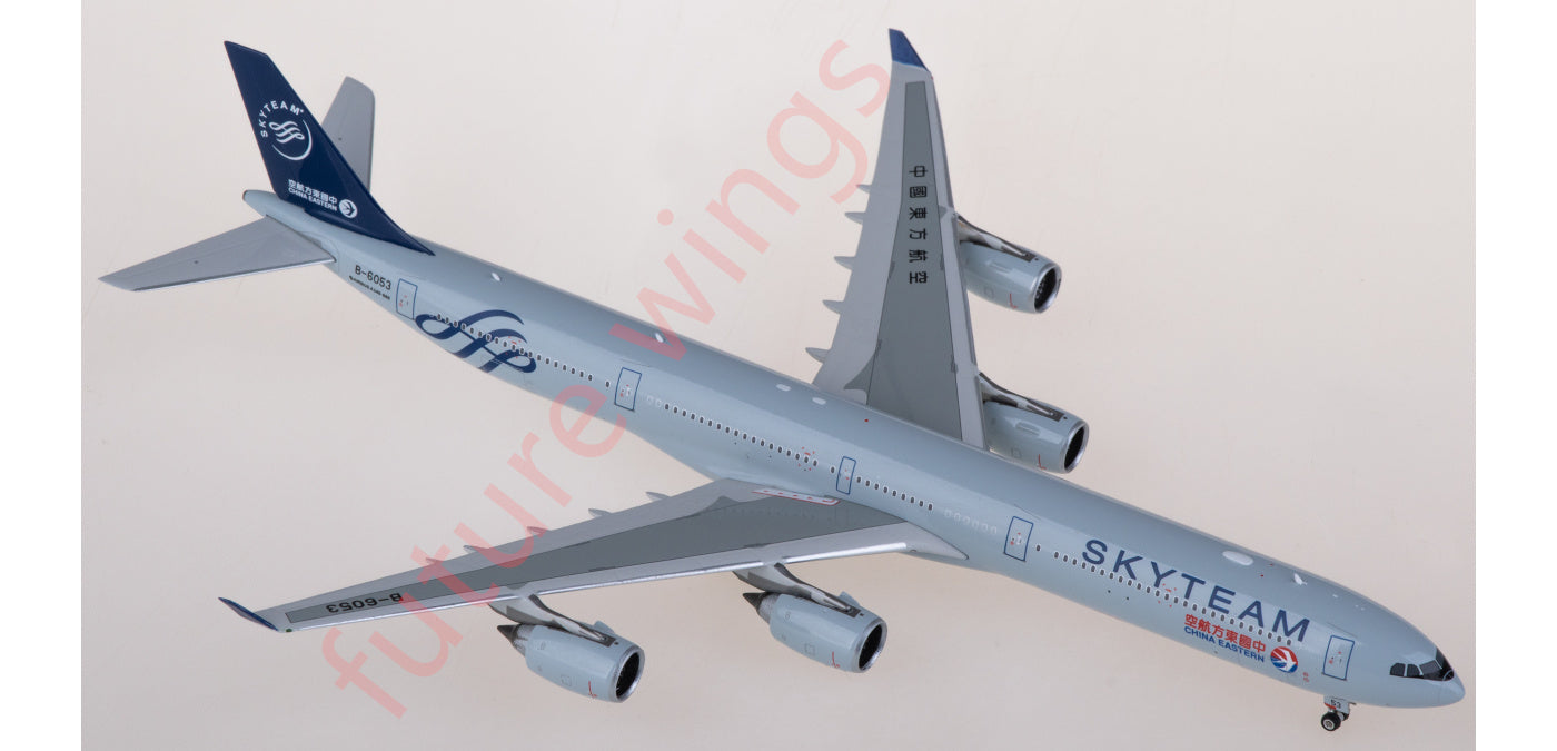 1:400 Phoenix PH11931 China Eastern Airlines Airbus A340-600 B-6053 "SKY TEAM" Aircraft Model+Free Tractor