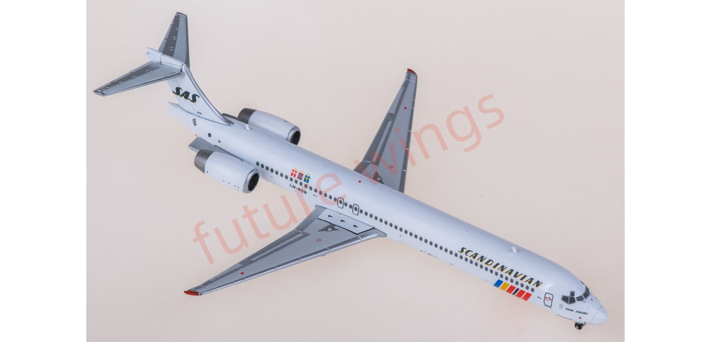 1:400 JC Wings LH4394 SAS McDonnell Douglas MD-90 LN-ROB Aircraft Model+Free Tractor