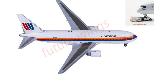 1:400 AeroClassics AC411378 United Airlines Boeing 767-200 N602UA Aircraft Model+Free Tractor