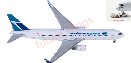 1:400 Phoenix PH04637 WestJet Boeing 767-300ER C-GOGN Aircraft Model+Free Tractor