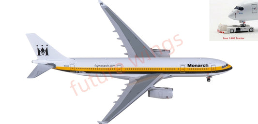 1:400 Phoenix PH11963 Monarch Airlines Airbus A330-200 G-EOMA Aircraft Model+Free Tractor