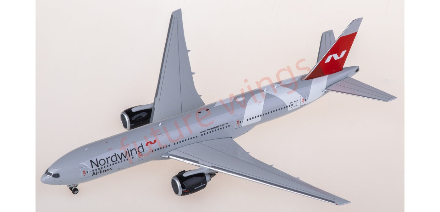 1:400 Phoenix PH11977 Nordwind Airlines Boeing 777-200ER VP-BJJ Aircraft Model+Free Tractor