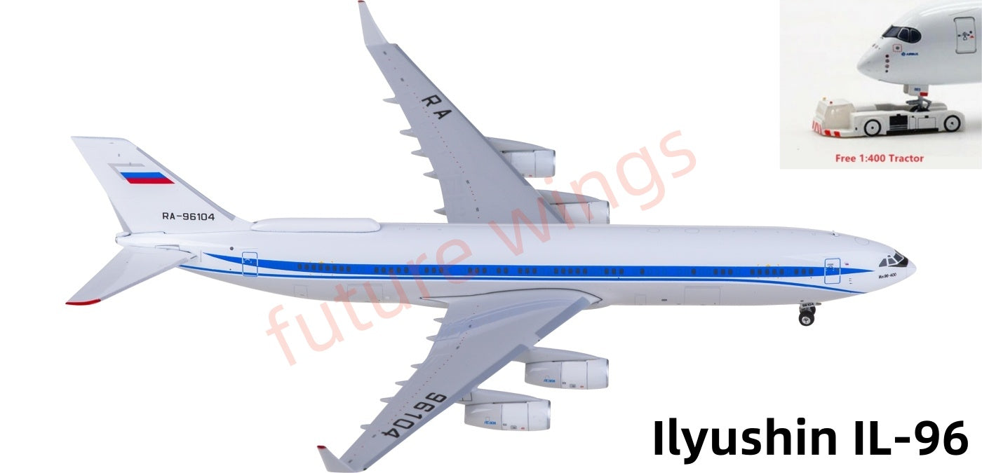 1:400 Phoenix PH11980 Russia Federal Security Services Ilyushin IL-96-400 RA-96104  Aircraft Model+Free Tractor