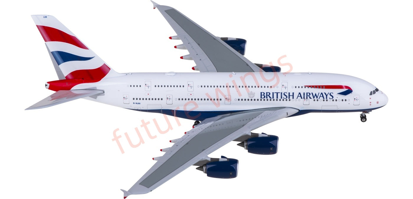 1:400 Phoenix PH04636 British Airways Airbus A380 G-XLEE Aircraft Model+Free Tractor