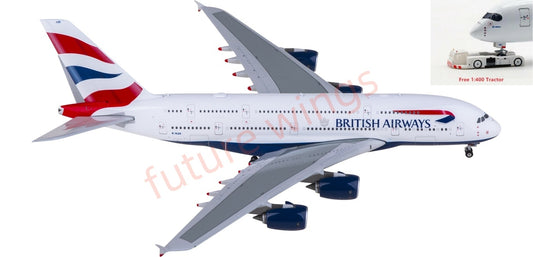 1:400 Phoenix PH04636 British Airways Airbus A380 G-XLEE Aircraft Model+Free Tractor