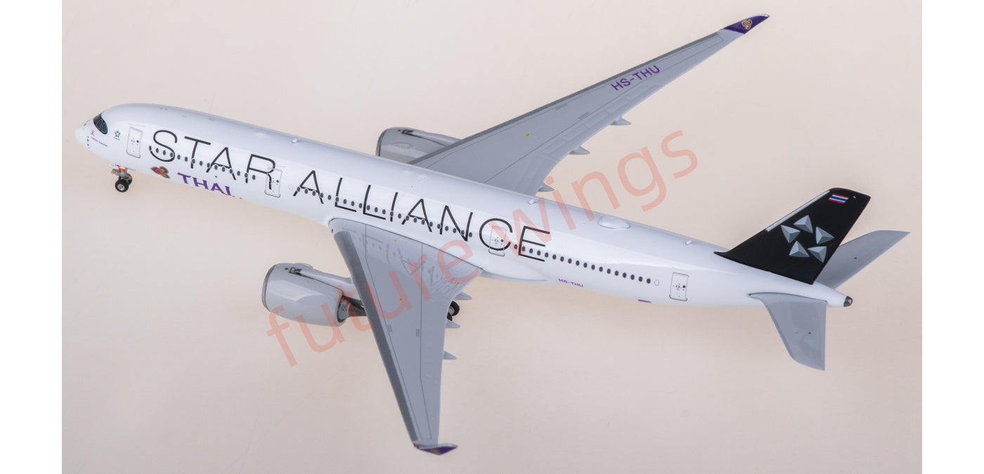 1:400 Phoenix PH11981 Thai Airways Airbus A350-900 HS-THU "STAR ALLIANCE" Aircraft Model+Free Tractor
