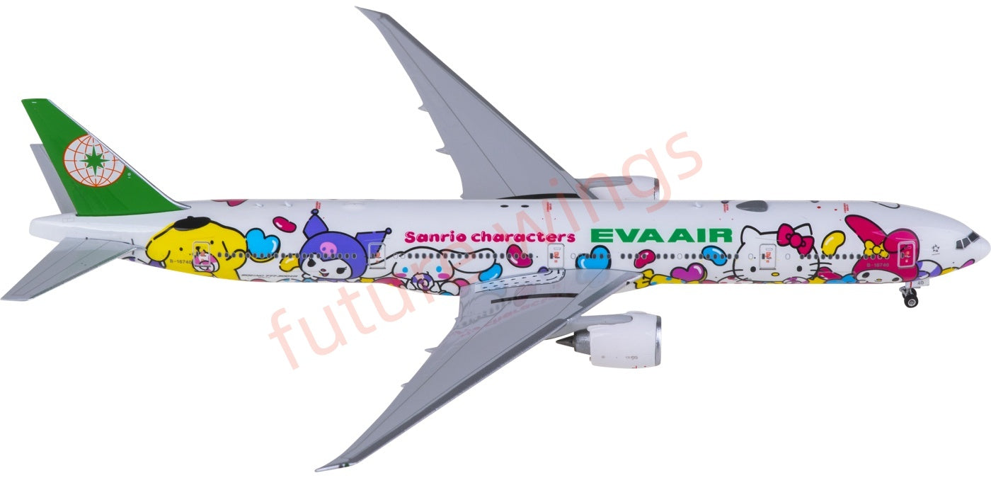 1:400 Phoenix PH04638 EVA Air Boeing 777-300ER B-16740 Aircraft Model+Free Tractor