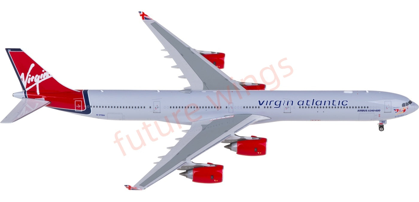 1:400 Phoenix PH11987 Virgin Atlantic Airbus A340-600 G-VYOU Aircraft Model+Free Tractor