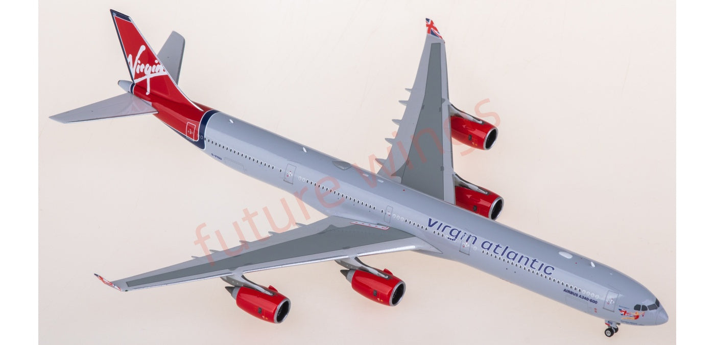 1:400 Phoenix PH11987 Virgin Atlantic Airbus A340-600 G-VYOU Aircraft Model+Free Tractor
