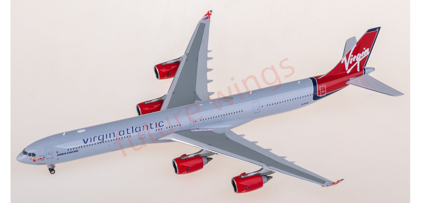 1:400 Phoenix PH11987 Virgin Atlantic Airbus A340-600 G-VYOU Aircraft Model+Free Tractor