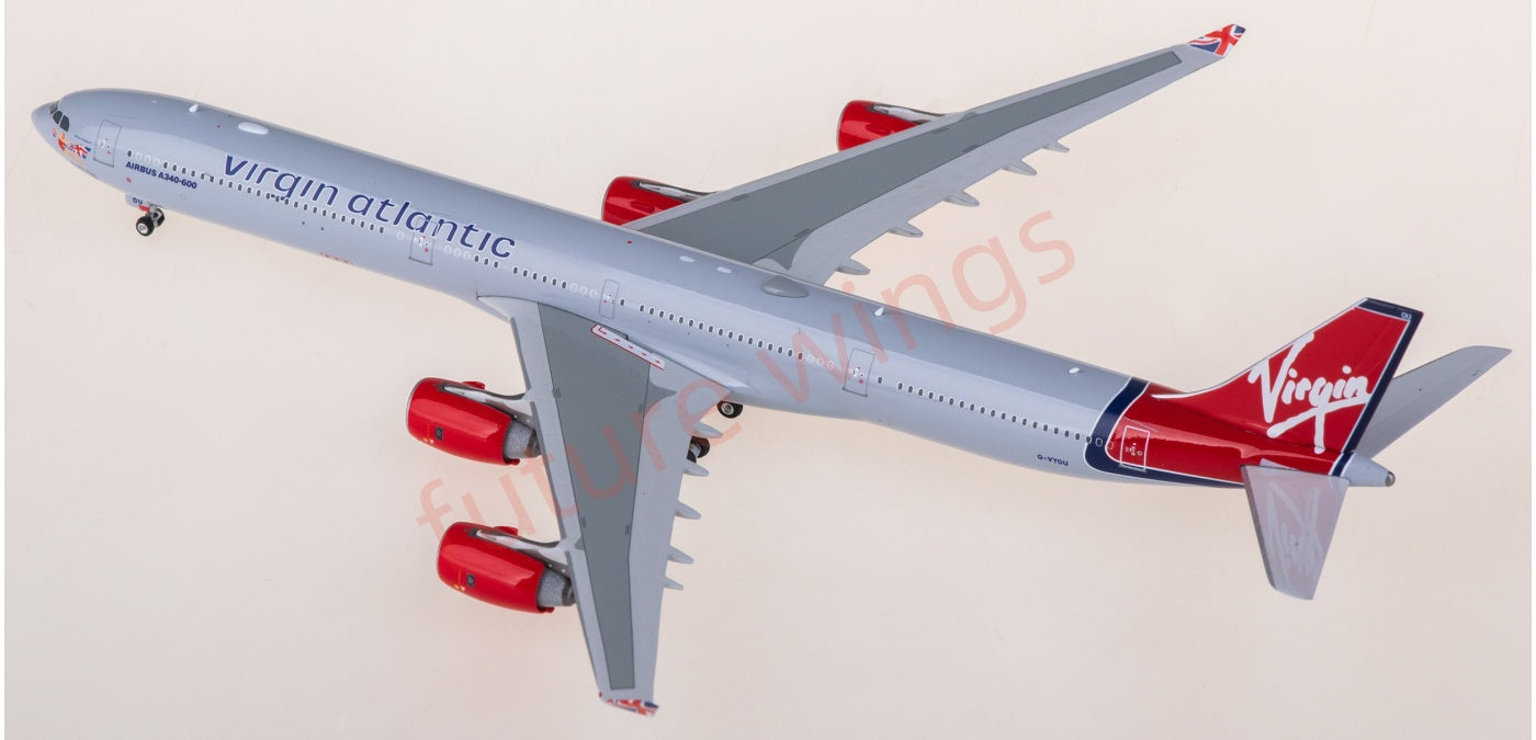 1:400 Phoenix PH11987 Virgin Atlantic Airbus A340-600 G-VYOU Aircraft Model+Free Tractor