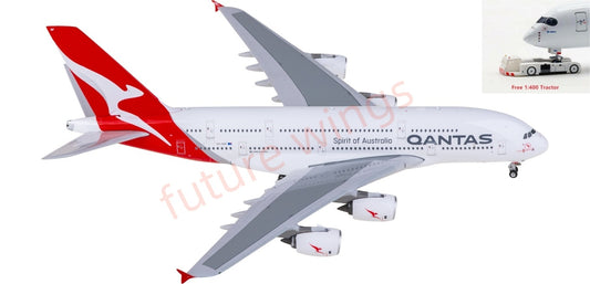 1:400 Phoenix PH04642 Qantas Airways Airbus A380 VH-OQF Aircraft Model+Free Tractor