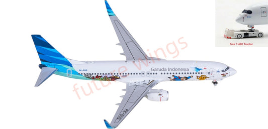 1:400 Phoenix PH11988 Garuda Indonesia Boeing 737-800 PK-GUG Aircraft Model+Free Tractor