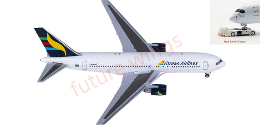 1:400 AeroClassics AC411403 Eritrean Airlines Boeing 767-200 E3-AAQ Aircraft Model+Free Tractor