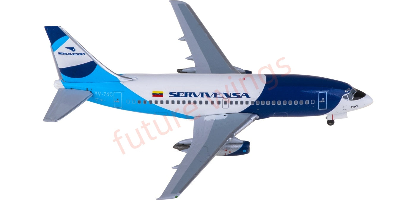 1:400 AeroClassics AC411397 Servivensa Boeing 737-200 YV-74C Aircraft Model+Free Tractor