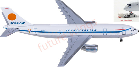 1:400 AeroClassics AC411390 Scanair Airbus A300B4 SE-DFK Aircraft Model+Free Tractor