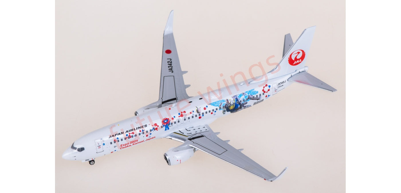 1:400 Phoenix PH04647 Japan Airlines Boeing 737-800 JA342J Aircraft Model+Free Tractor
