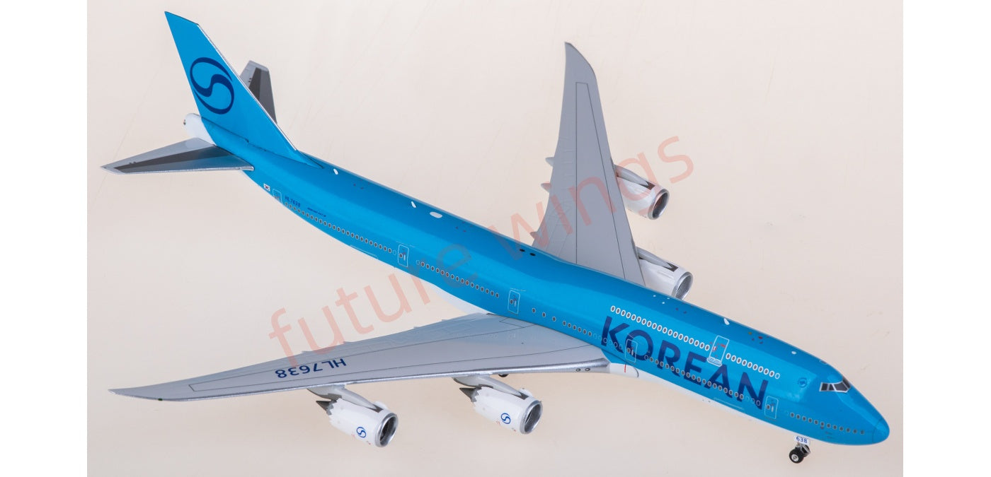 1:400 Phoenix PH04648 Korean Air Boeing 747-8i HL7638 Aircraft Model+Free Tractor