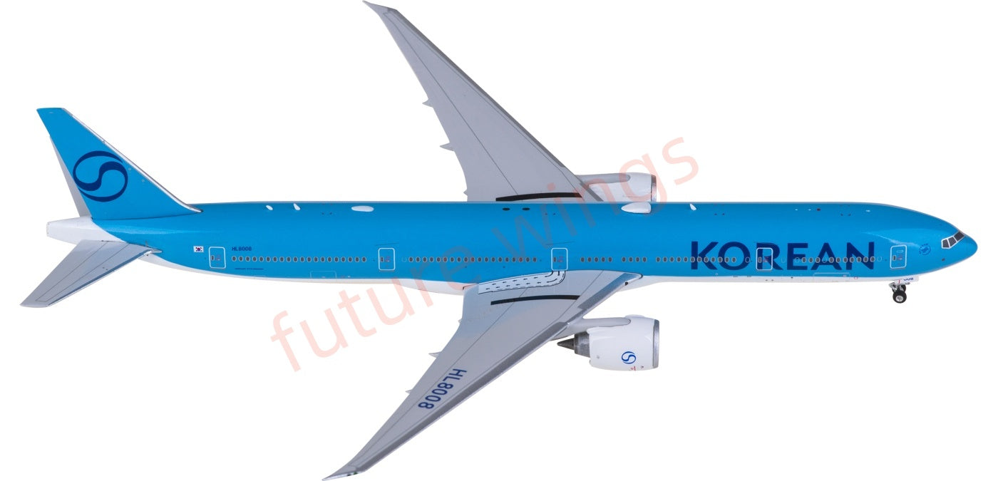 1:400 Phoenix PH04651 Korean Air Boeing 777-300ER HL8008 Aircraft Model+Free Tractor