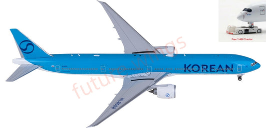 1:400 Phoenix PH04651 Korean Air Boeing 777-300ER HL8008 Aircraft Model+Free Tractor