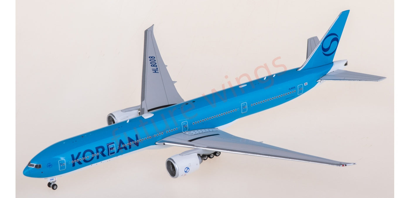 1:400 Phoenix PH04651 Korean Air Boeing 777-300ER HL8008 Aircraft Model+Free Tractor