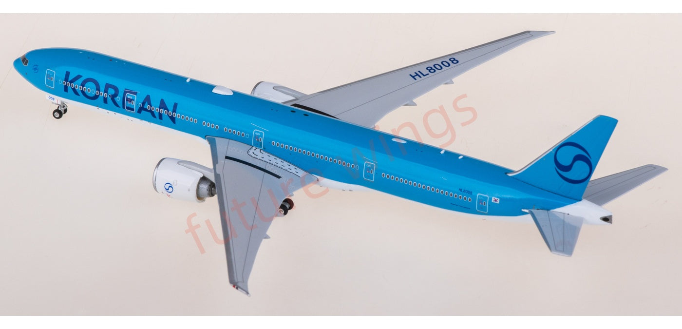 1:400 Phoenix PH04651 Korean Air Boeing 777-300ER HL8008 Aircraft Model+Free Tractor