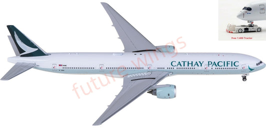 1:400 Phoenix PH04650 Cathay Pacific Boeing 777-300 B-HNQ Aircraft Model+Free Tractor