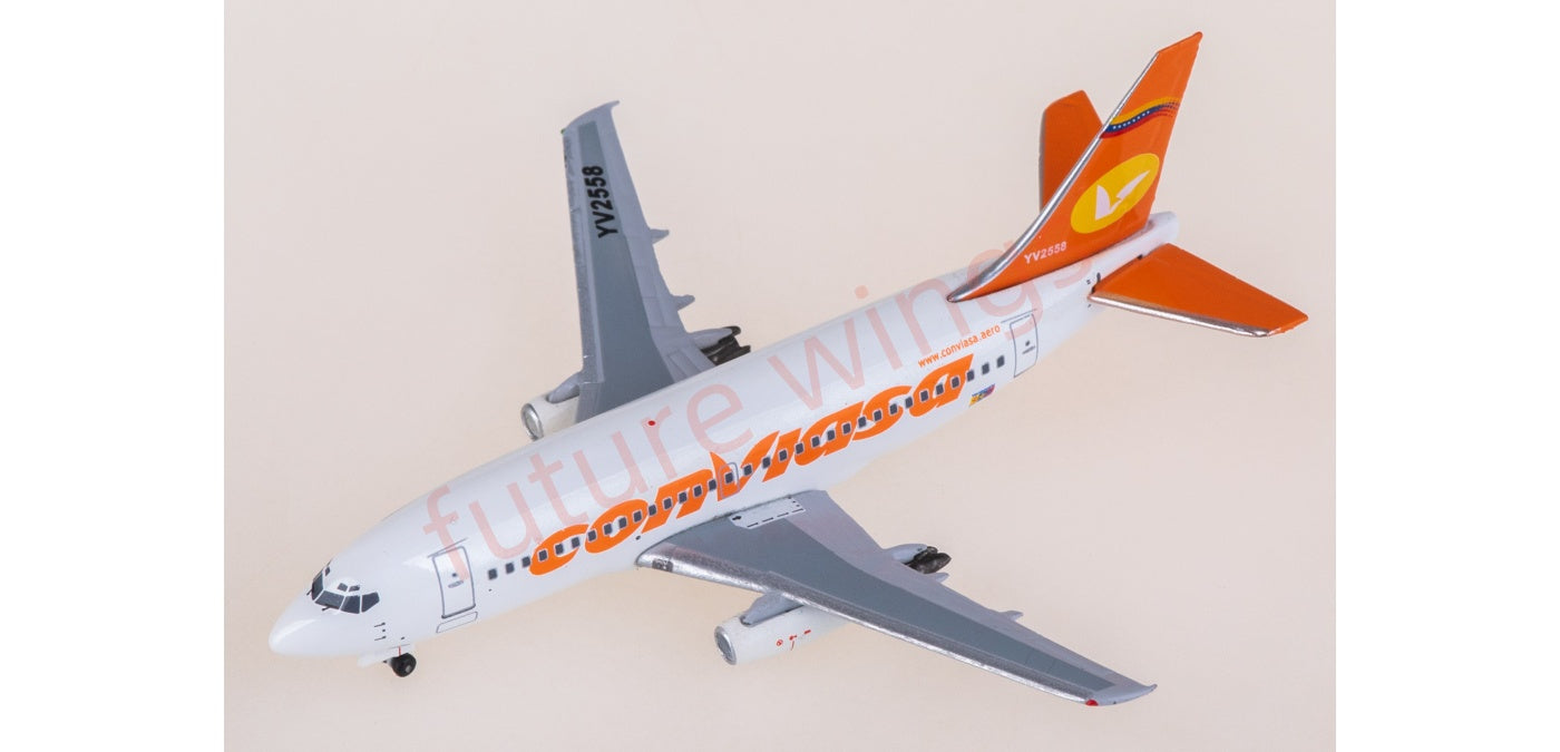 1:400 AeroClassics AC411370B Conviasa Boeing 737-200 YV-2558 Aircraft Model+Free Tractor