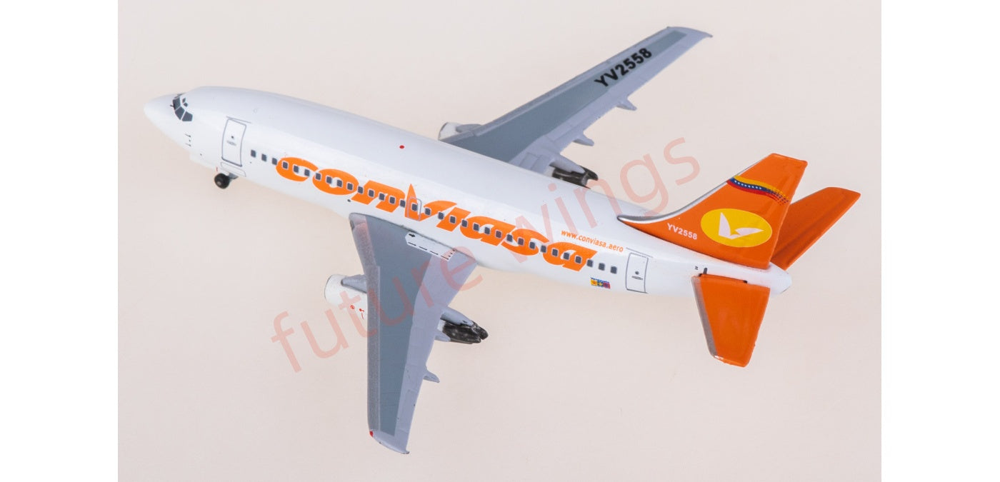 1:400 AeroClassics AC411370B Conviasa Boeing 737-200 YV-2558 Aircraft Model+Free Tractor