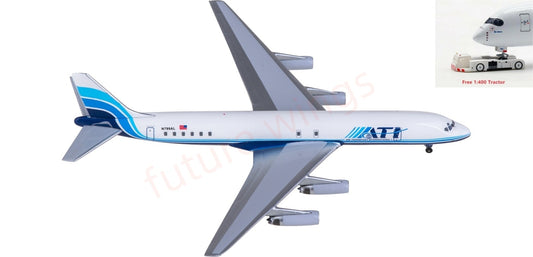 1:400 AeroClassics AC411384 Air Transport International Douglas DC-8-62C N799AL Aircraft Model+Free Tractor