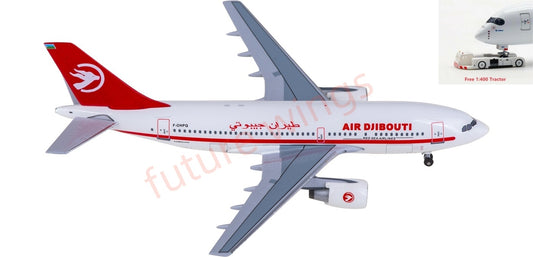 1:400 AeroClassics AC411409 Air Djibouti Airbus A310-200 F-OHPQ Aircraft Model+Free Tractor
