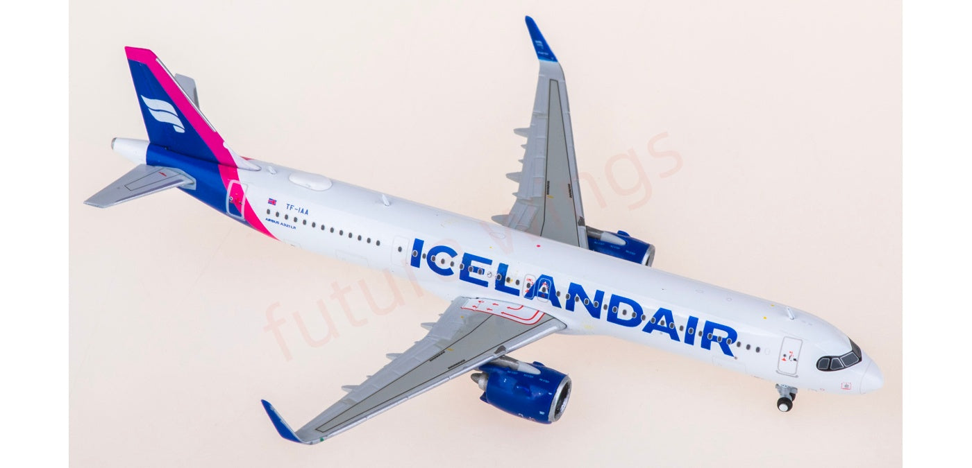 1:400 Geminijets GJICE2337 Icelandair Airbus A321neo TF-IAA Aircraft Model+Free Tractor