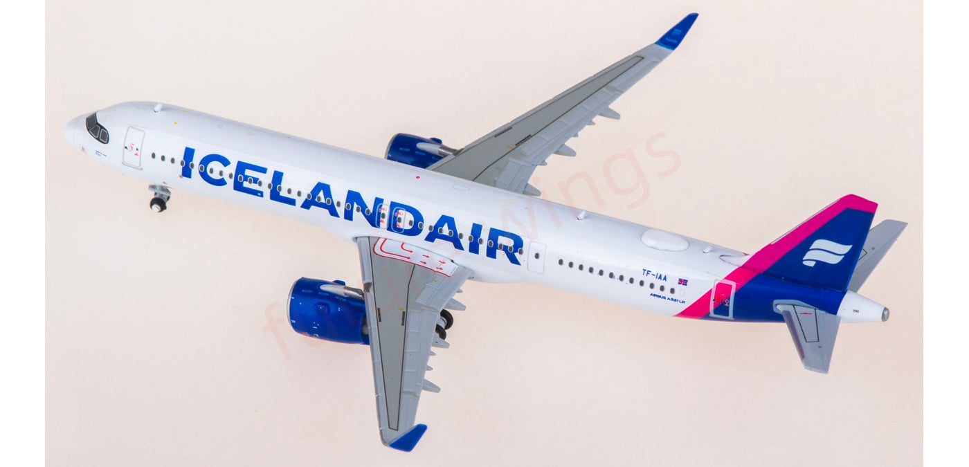 1:400 Geminijets GJICE2337 Icelandair Airbus A321neo TF-IAA Aircraft Model+Free Tractor