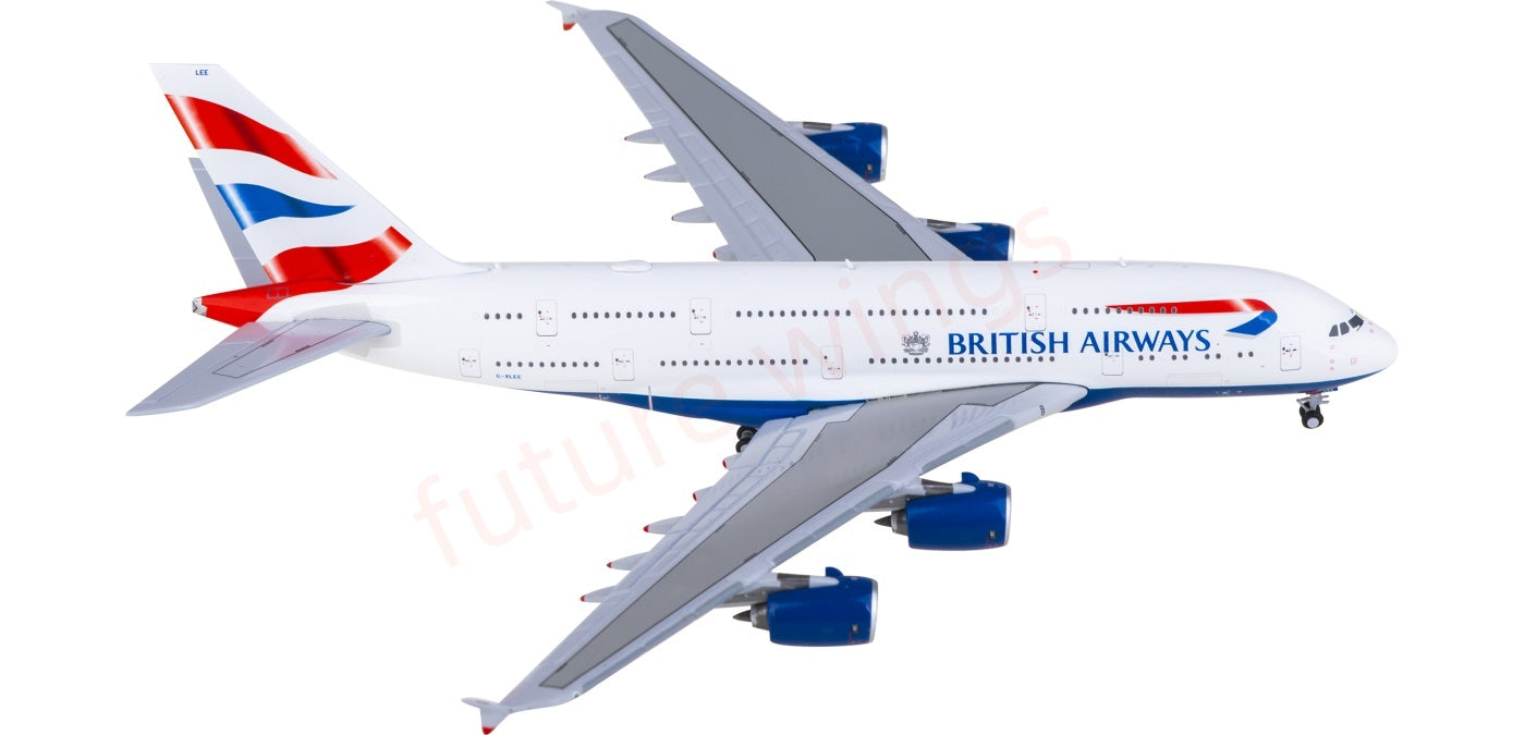 1:400 Geminijets GJBAW2325 British Airways Airbus A380 G-XLEE Aircraft Model+Free Tractor