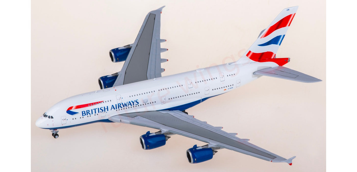 1:400 Geminijets GJBAW2325 British Airways Airbus A380 G-XLEE Aircraft Model+Free Tractor
