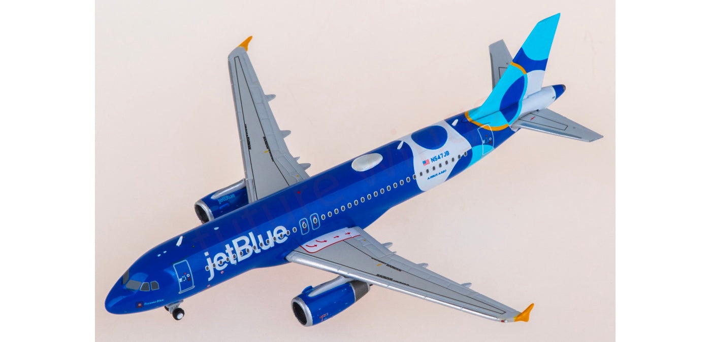 1:400 Geminijets GJJBU2289 JetBlue Airbus A320-200 N547JB Aircraft Model+Free Tractor