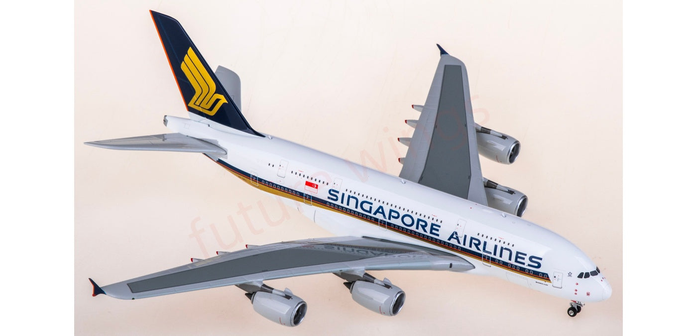 1:400 Phoenix PH04646 Singapore Airlines Airbus A380 9V-SKL Aircraft Model+Free Tractor