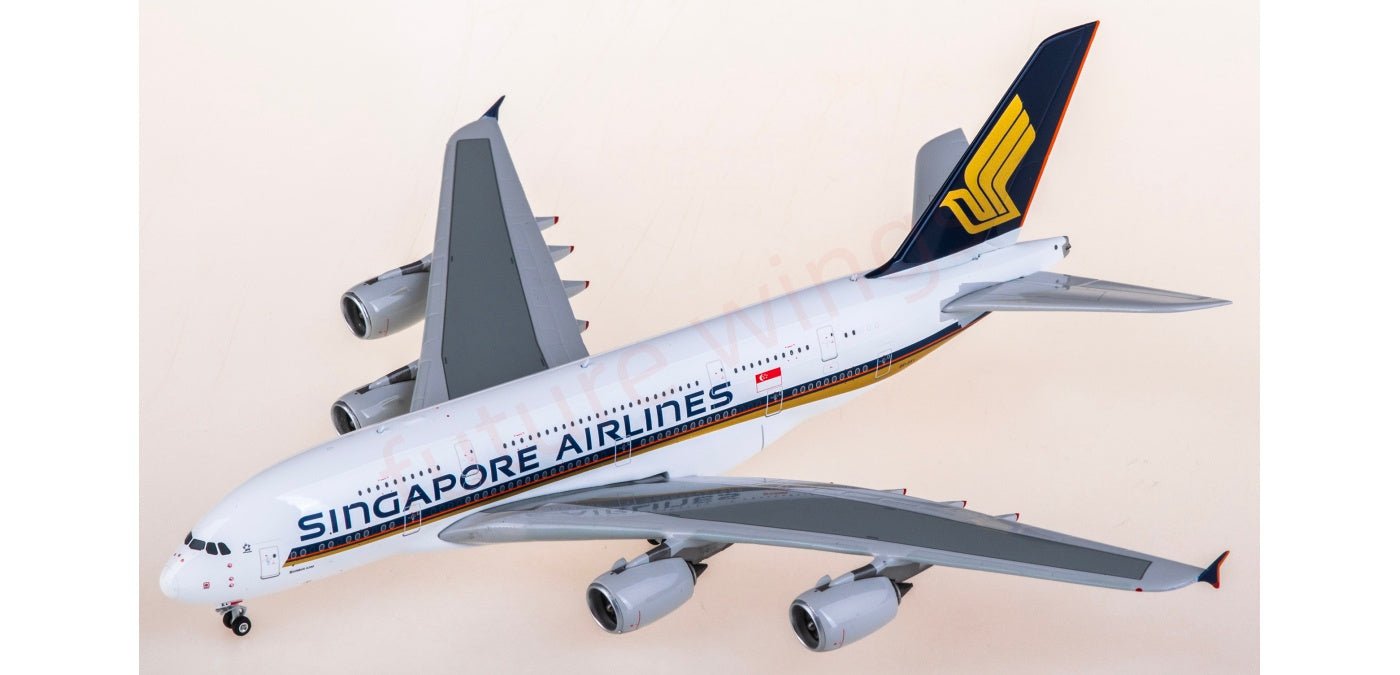 1:400 Phoenix PH04646 Singapore Airlines Airbus A380 9V-SKL Aircraft Model+Free Tractor