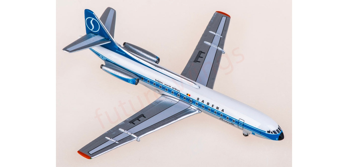 1:400 AeroClassics AC411433 Sabena Sud Aviation SE 210 Caravelle OO-SRE Aircraft Model+Free Tractor