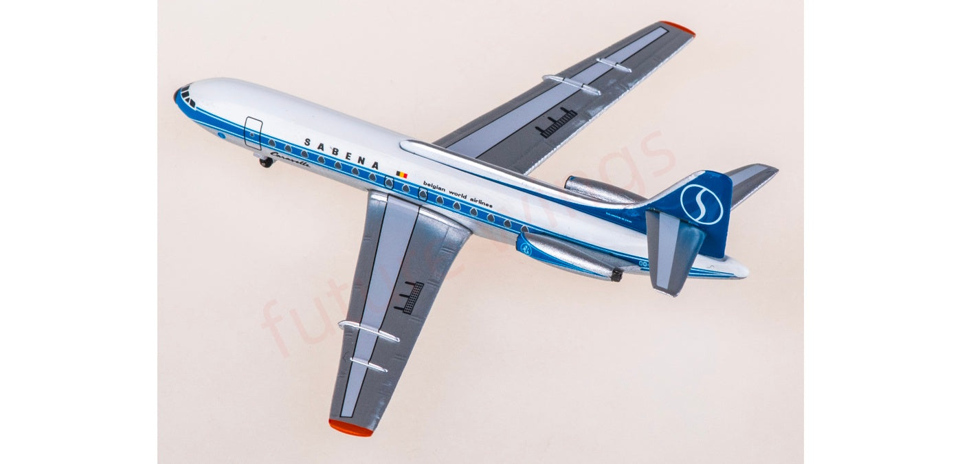 1:400 AeroClassics AC411433 Sabena Sud Aviation SE 210 Caravelle OO-SRE Aircraft Model+Free Tractor