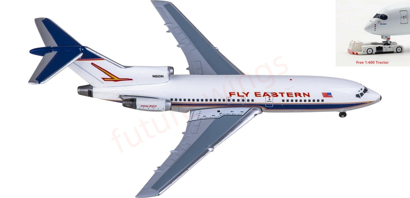 1:400 AeroClassics AC411413 Fly Eastern Boeing 727-100 N8101N Aircraft Model+Free Tractor
