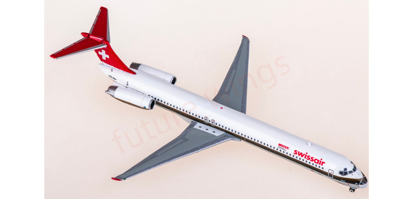 1:400 Phoenix PH12020 Swissair McDonnell Douglas MD-81 HB-INH Aircraft Model+Free Tractor