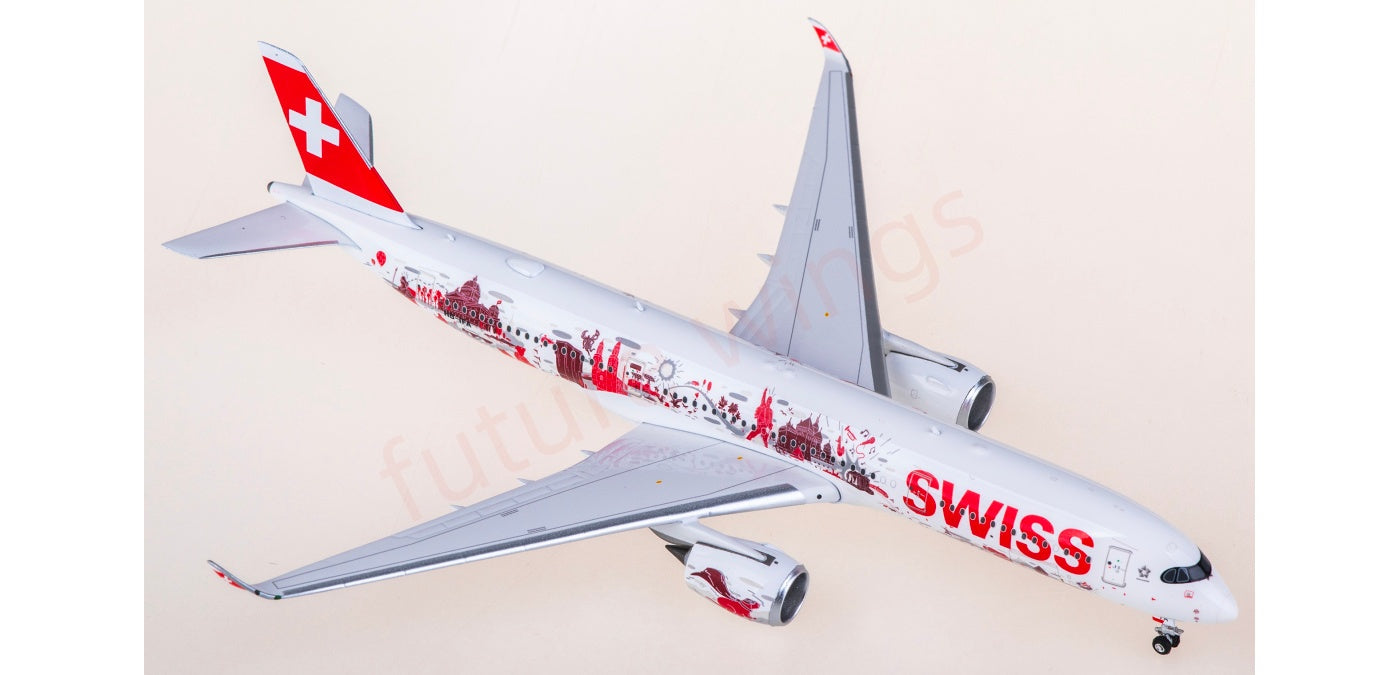 1:400 Phoenix PH12003 Swiss Airbus A350-900 HB-IFA Aircraft Model+Free Tractor