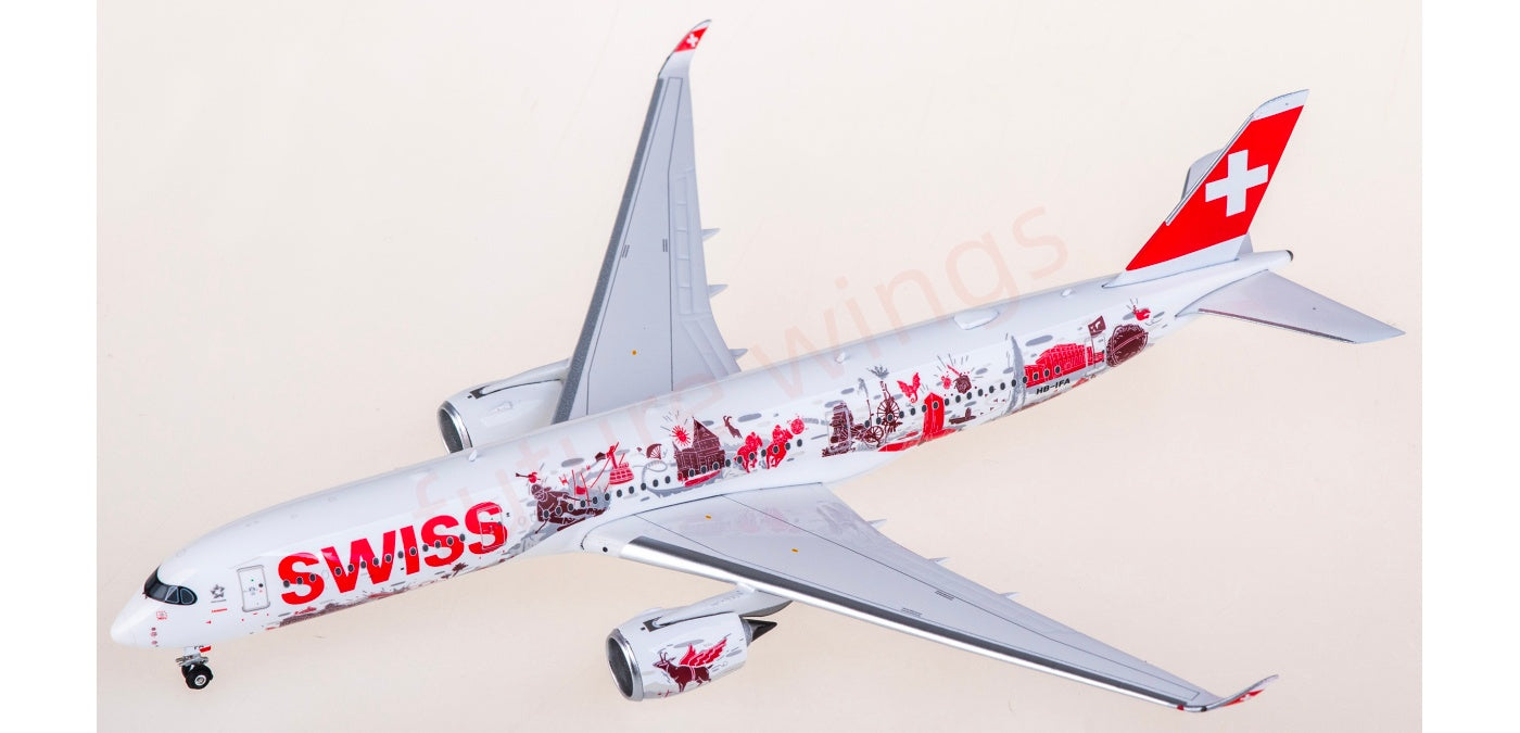 1:400 Phoenix PH12003 Swiss Airbus A350-900 HB-IFA Aircraft Model+Free Tractor