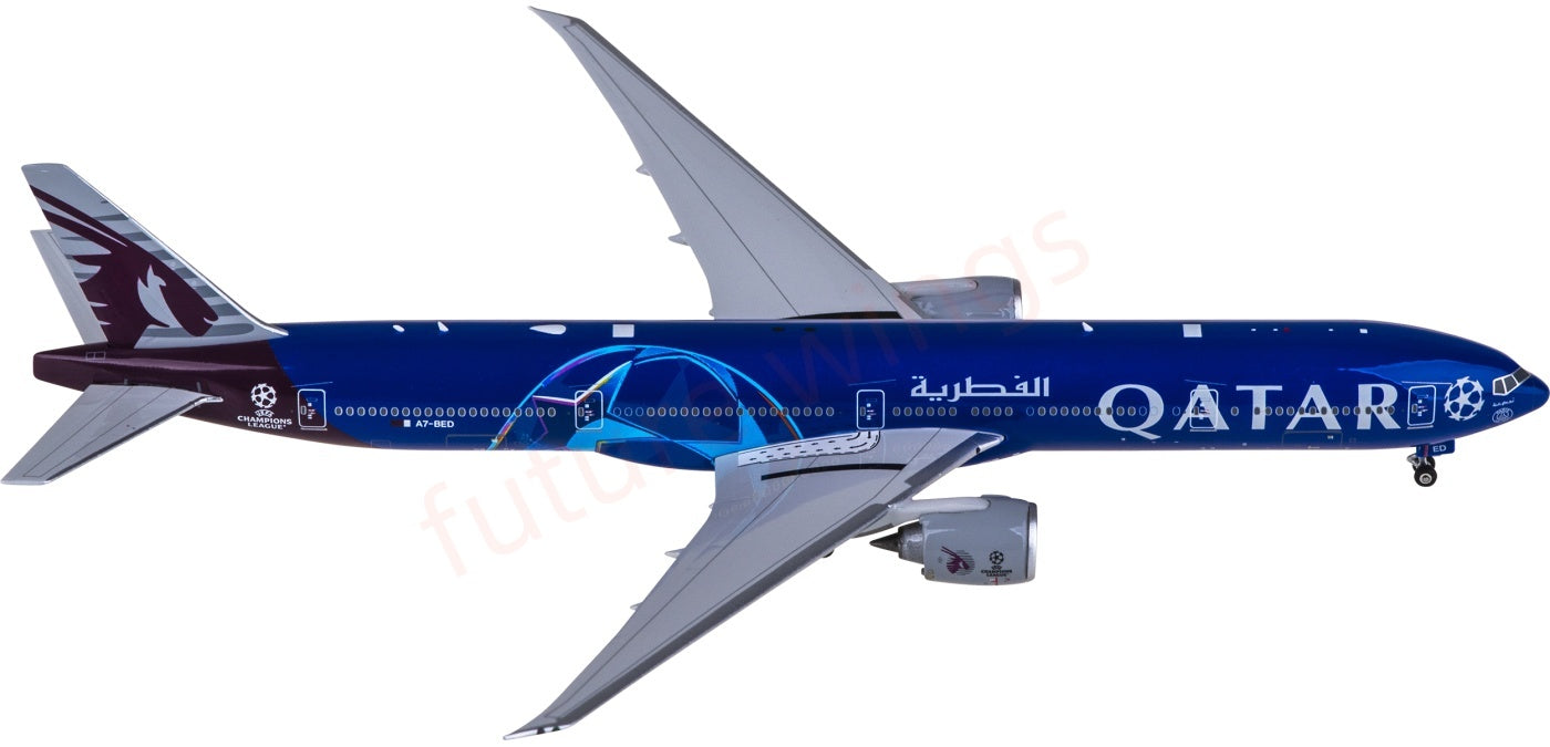 1:400 Phoenix PH04655 Qatar Airways B777-300ER A7-BED Aircraft Model+Free Tractor