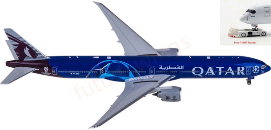 1:400 Phoenix PH04655 Qatar Airways B777-300ER A7-BED Aircraft Model+Free Tractor