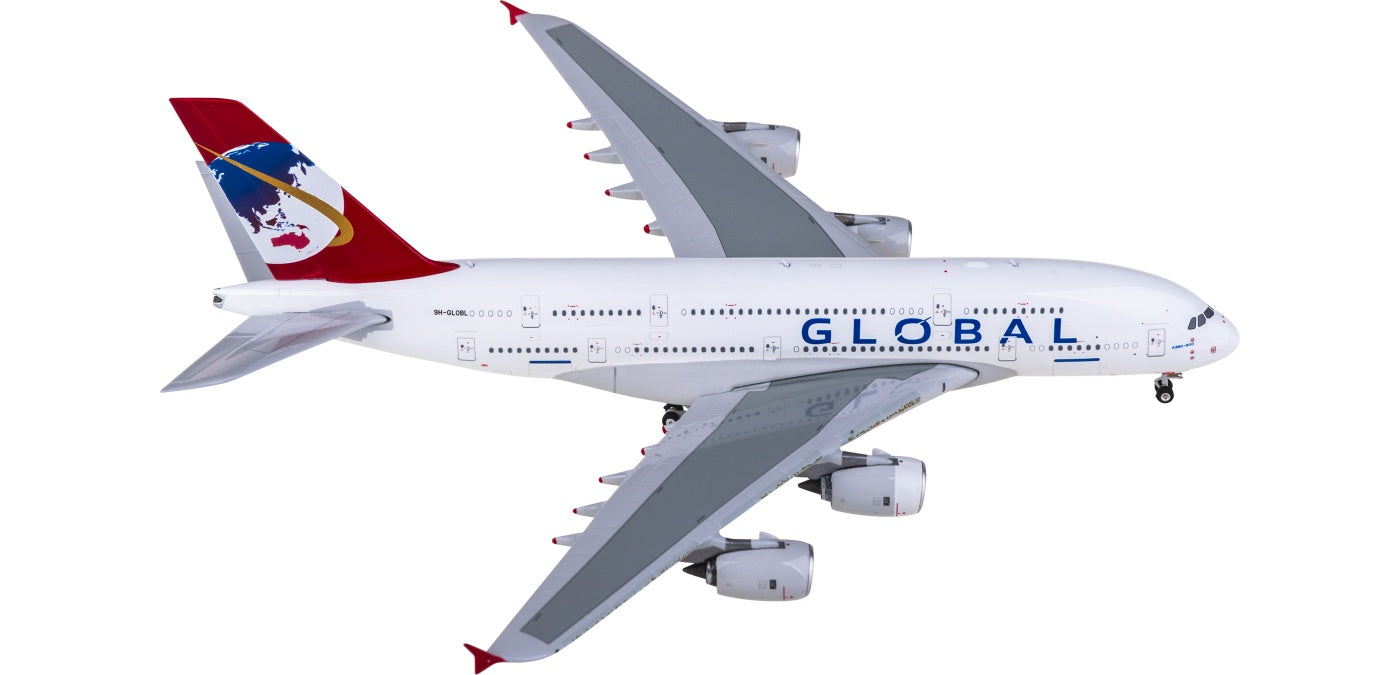 1:400 Phoenix PH12012 Global Airlines Airbus A380 9H-GLOBL Aircraft Model+Free Tractor