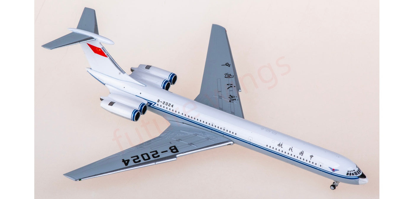 1:400 Phoenix PH12017 CAAC Ilyushin IL-62 B-2024  Aircraft Model+Free Tractor
